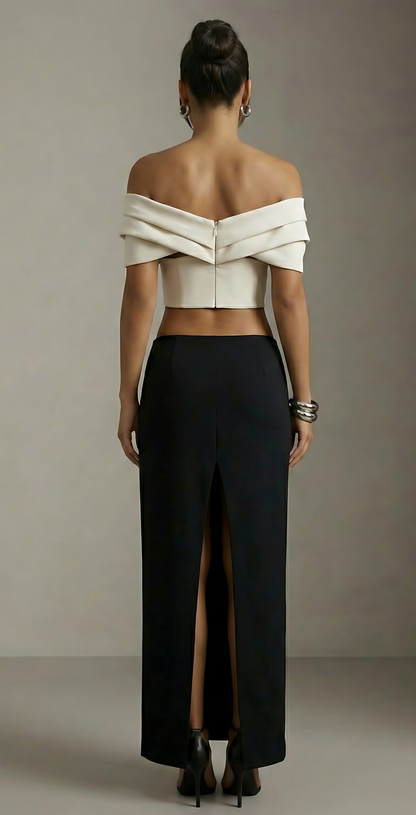 Ivory Off-Shoulder Corset