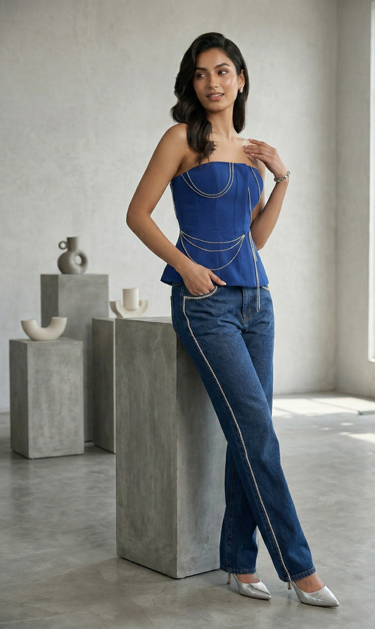 The Royal Sapphire Corset